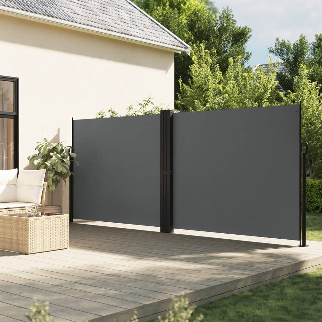 Vidaxx pare-vent extensible 160x600 cm anthracite