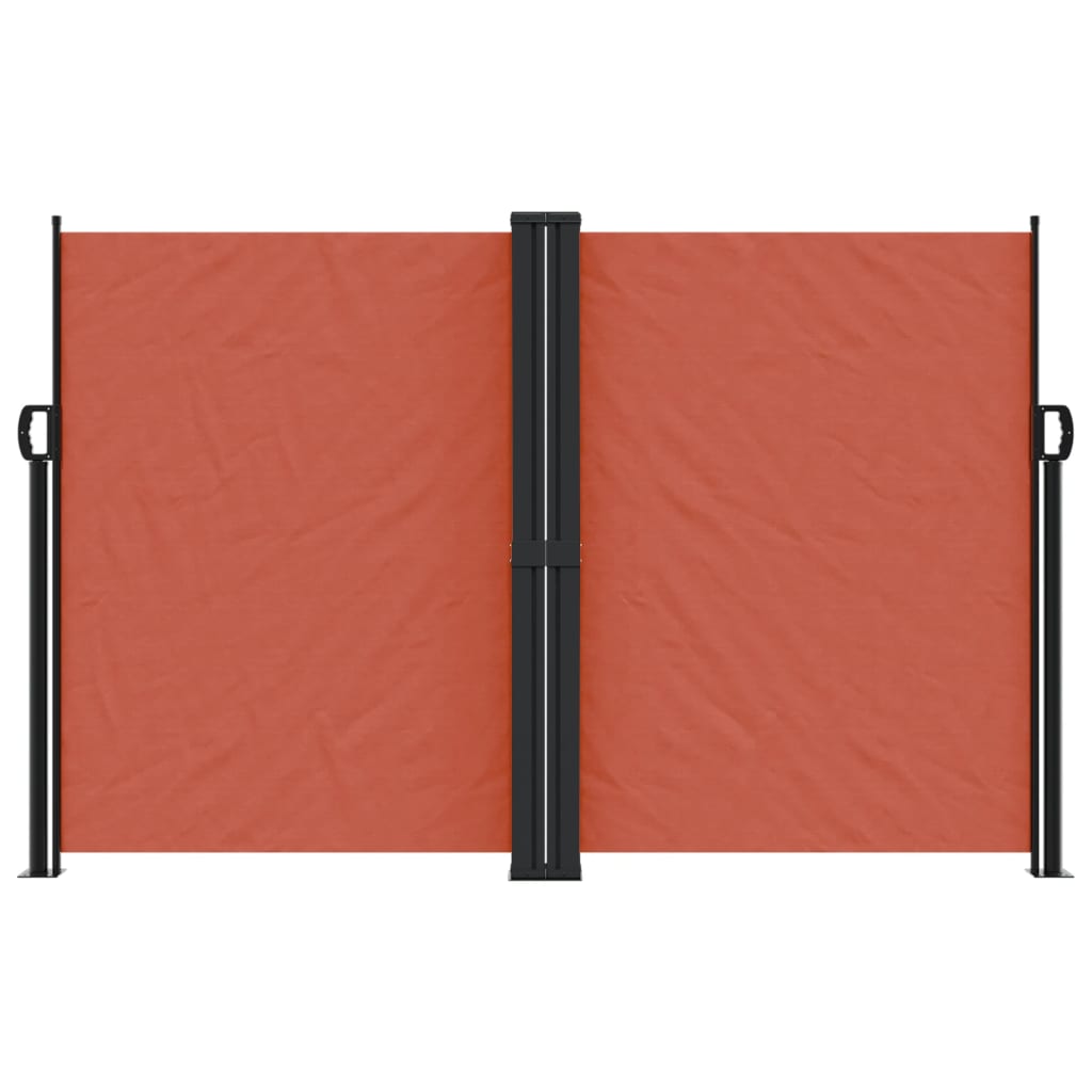 Vidaxx pare-vent extensible 160x600 cm terre cuite