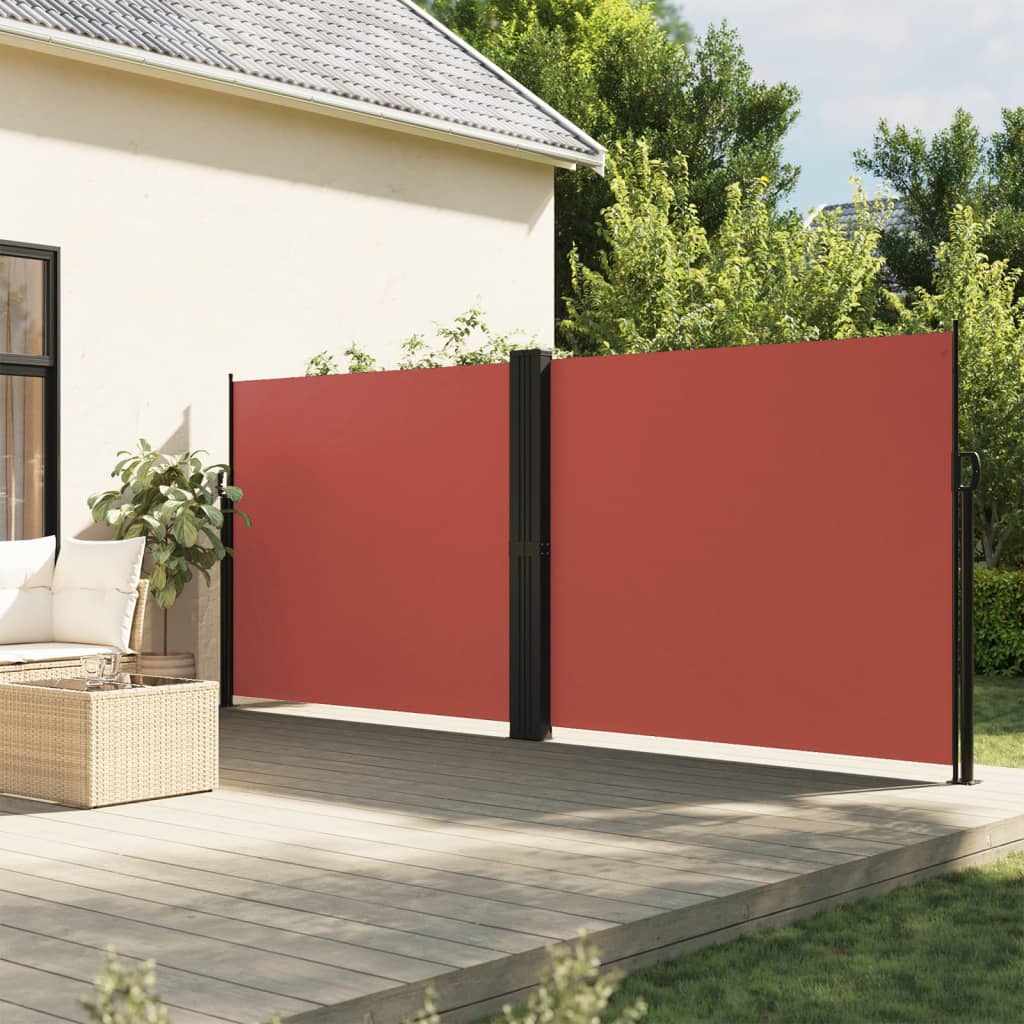 Vidaxx pare-vent extensible 180x600 cm terre cuite