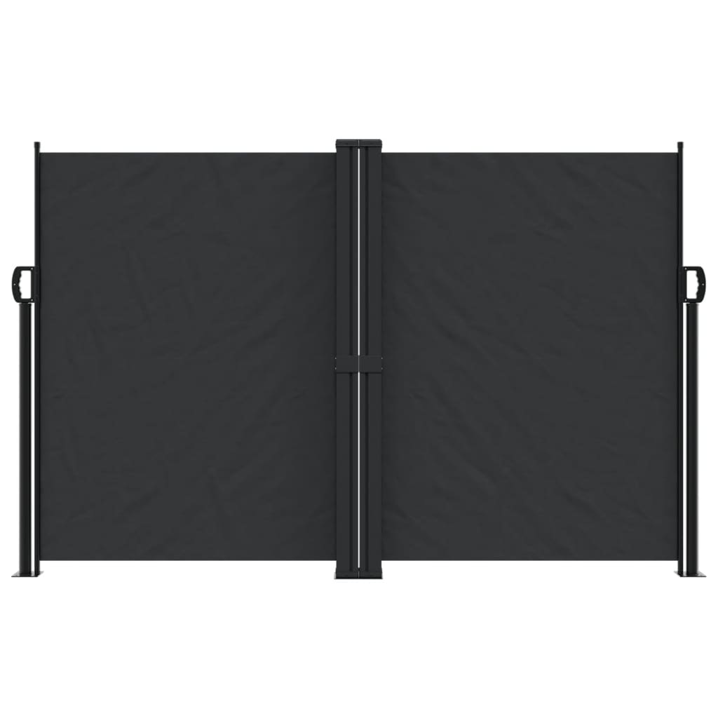 Vidaxx pare-vent extensible 160x1000 cm noir