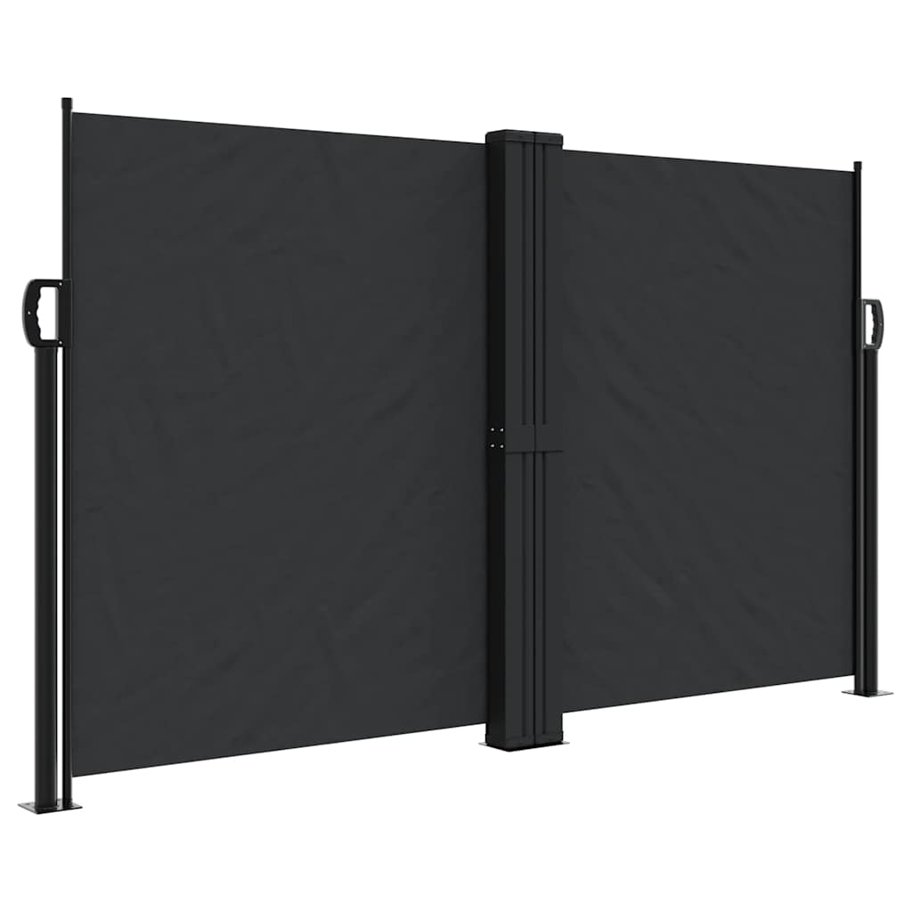 Vidaxx pare-vent extensible 140x1200 cm noir