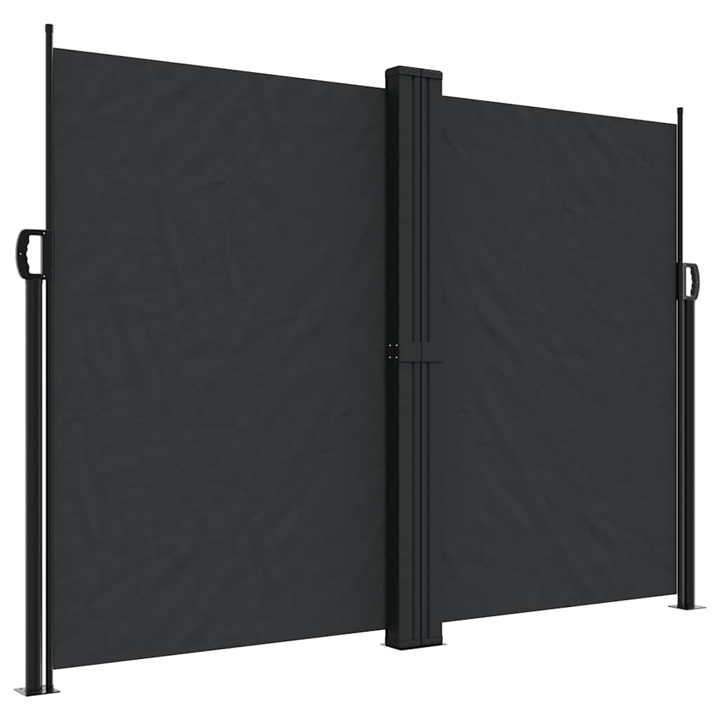 Vidaxx pare-vent extensible 180x1200 cm noir