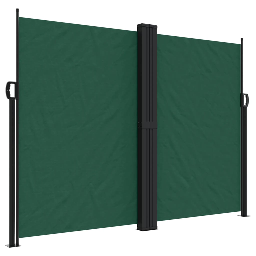 Vidaxx pare-vent extensible 180x1200 cm vert foncé