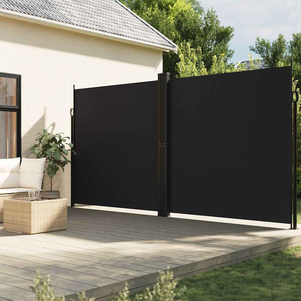 Vidaxx paravent de jardin extensible 200x1200 cm noir