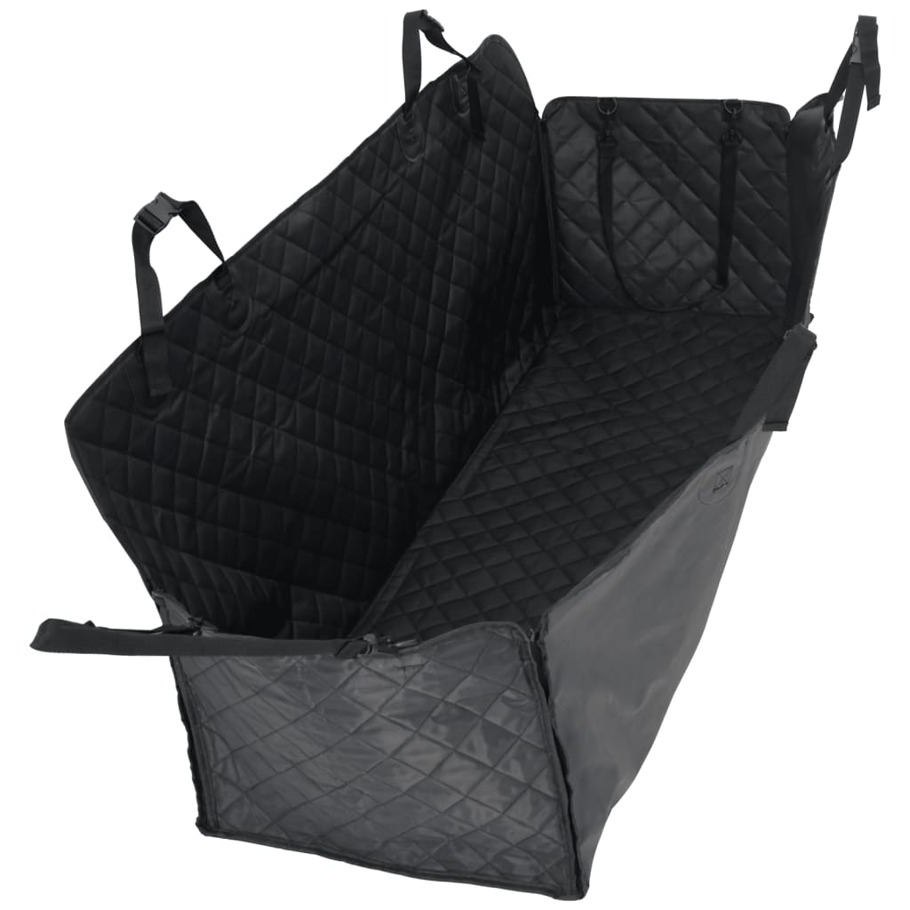 VidaXL housse de siège auto pour chiens 137x46x50 cm noir