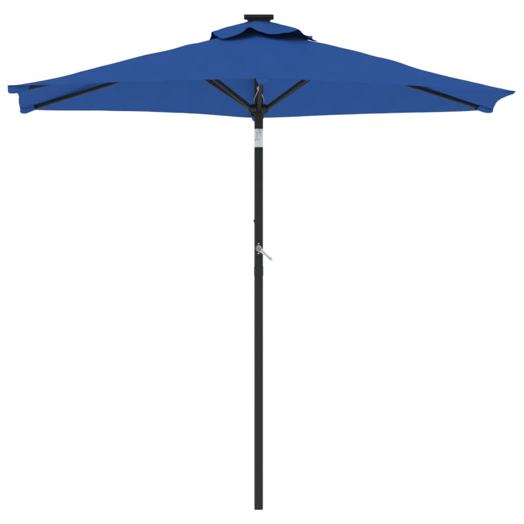 Parasol Vidaxx avec mât en acier 225x225x212 cm bleu azur