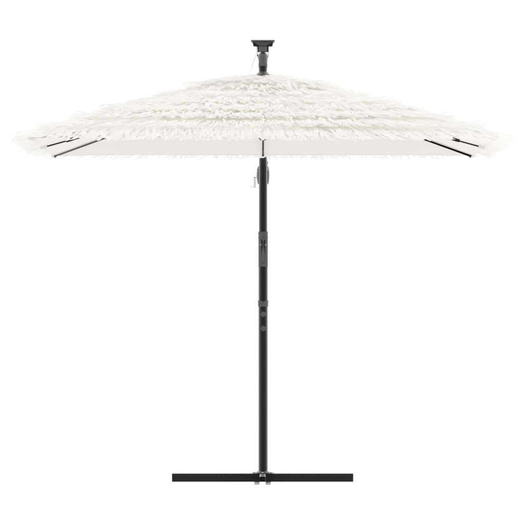 Parasol Vidaxx avec mât en acier 246x246x230 cm blanc