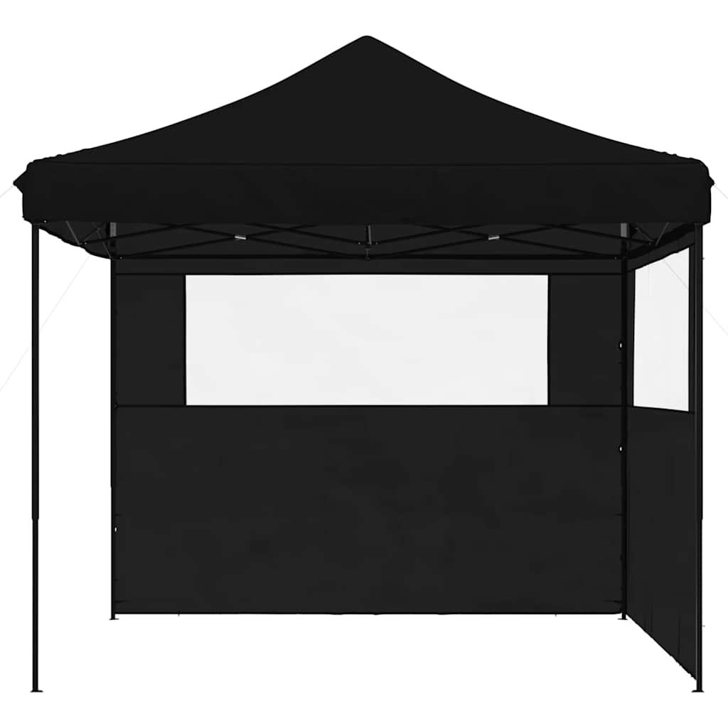 VidaXL Tente de fête pop-up pliable avec 2 parois latérales noir