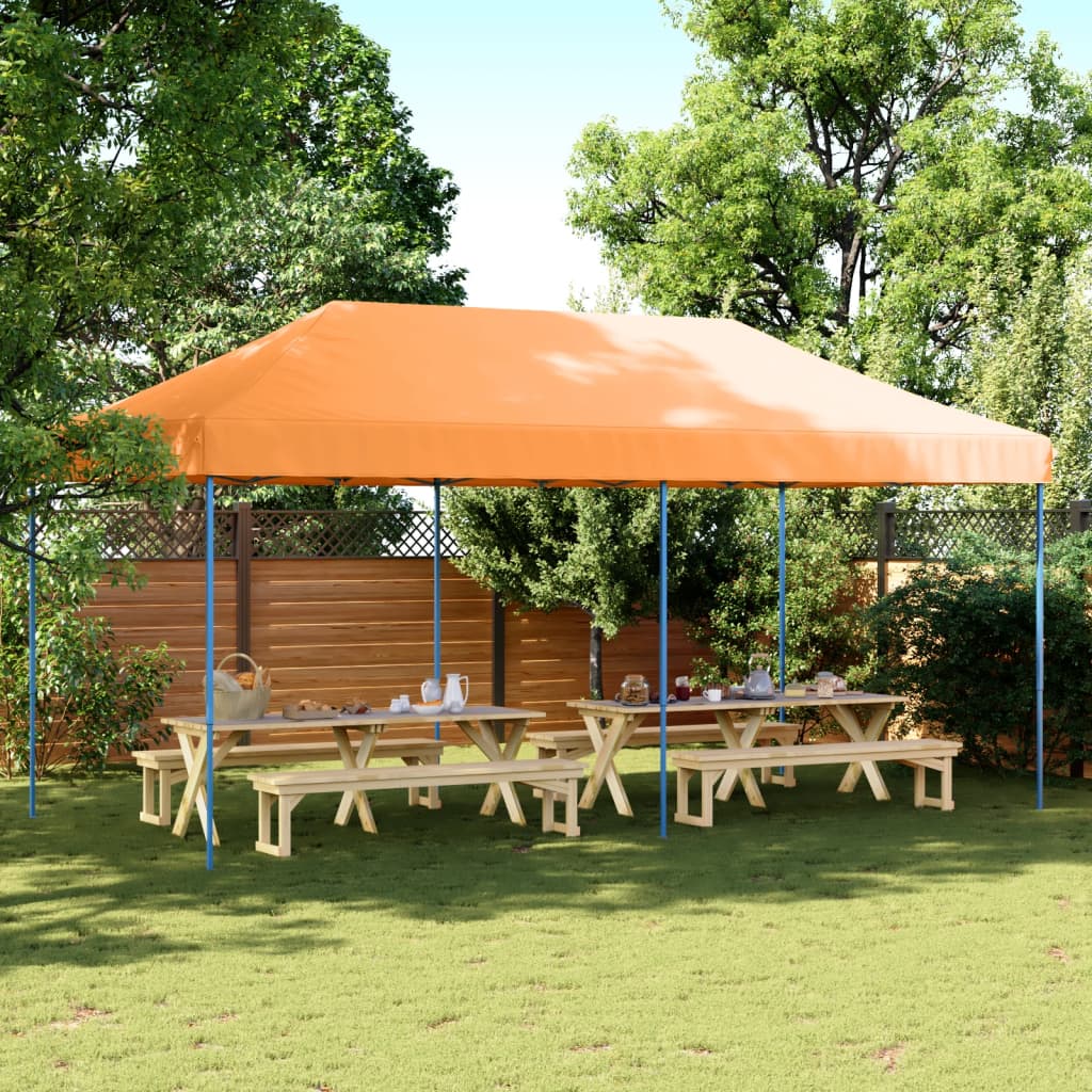 VidaXL tente de fête pliable pop-up 580x292x315 cm orange