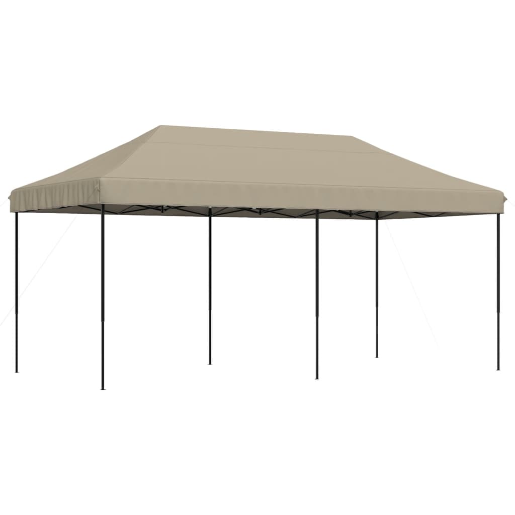 VidaXL tente de fête pliable pop-up 580x292x315 cm taupe