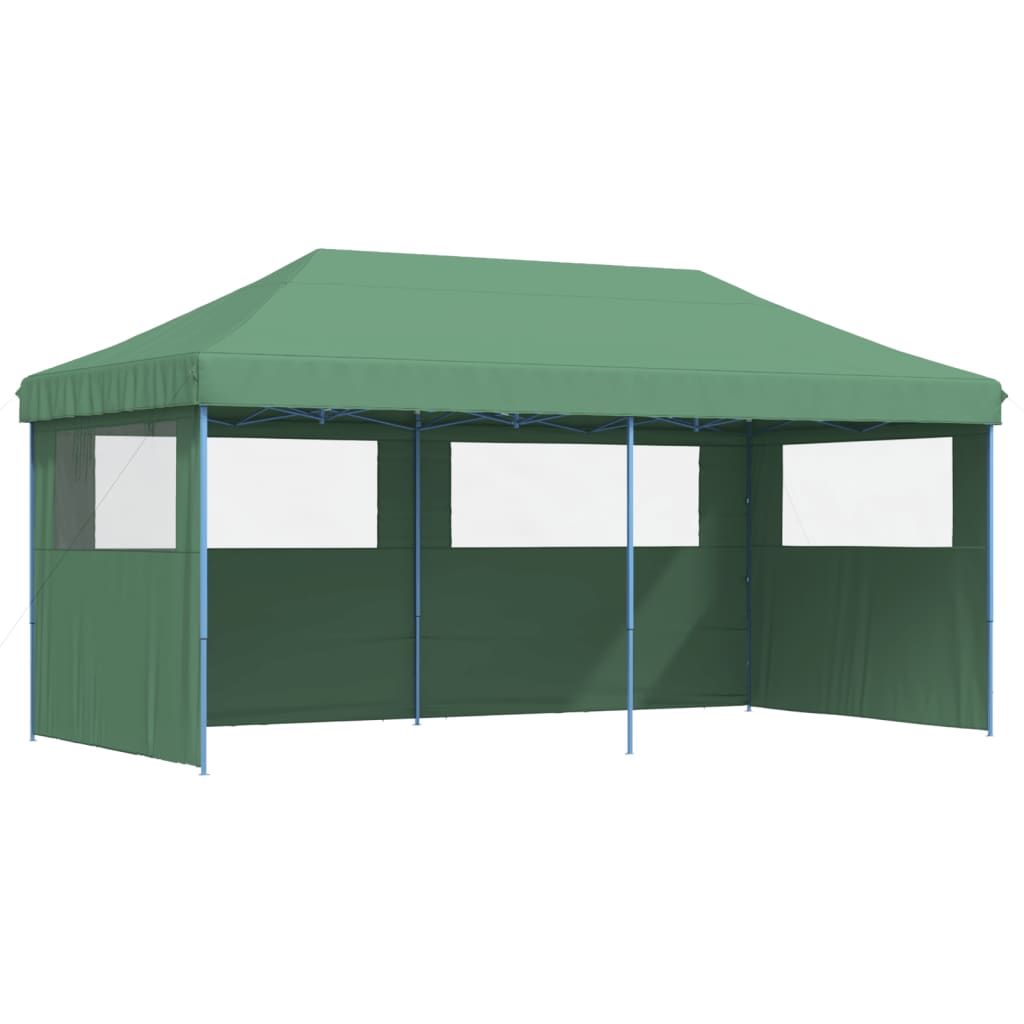 Tente de fête pop-up pliable Vidaxx avec 3 parois latérales verte