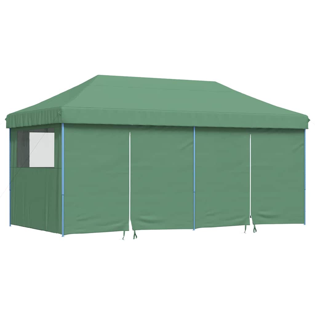 Tente de fête pop-up pliable Vidaxx avec 4 parois latérales verte