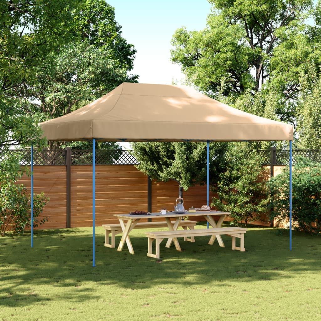 VidaXL tente de fête pliable pop-up 410x279x315 cm beige