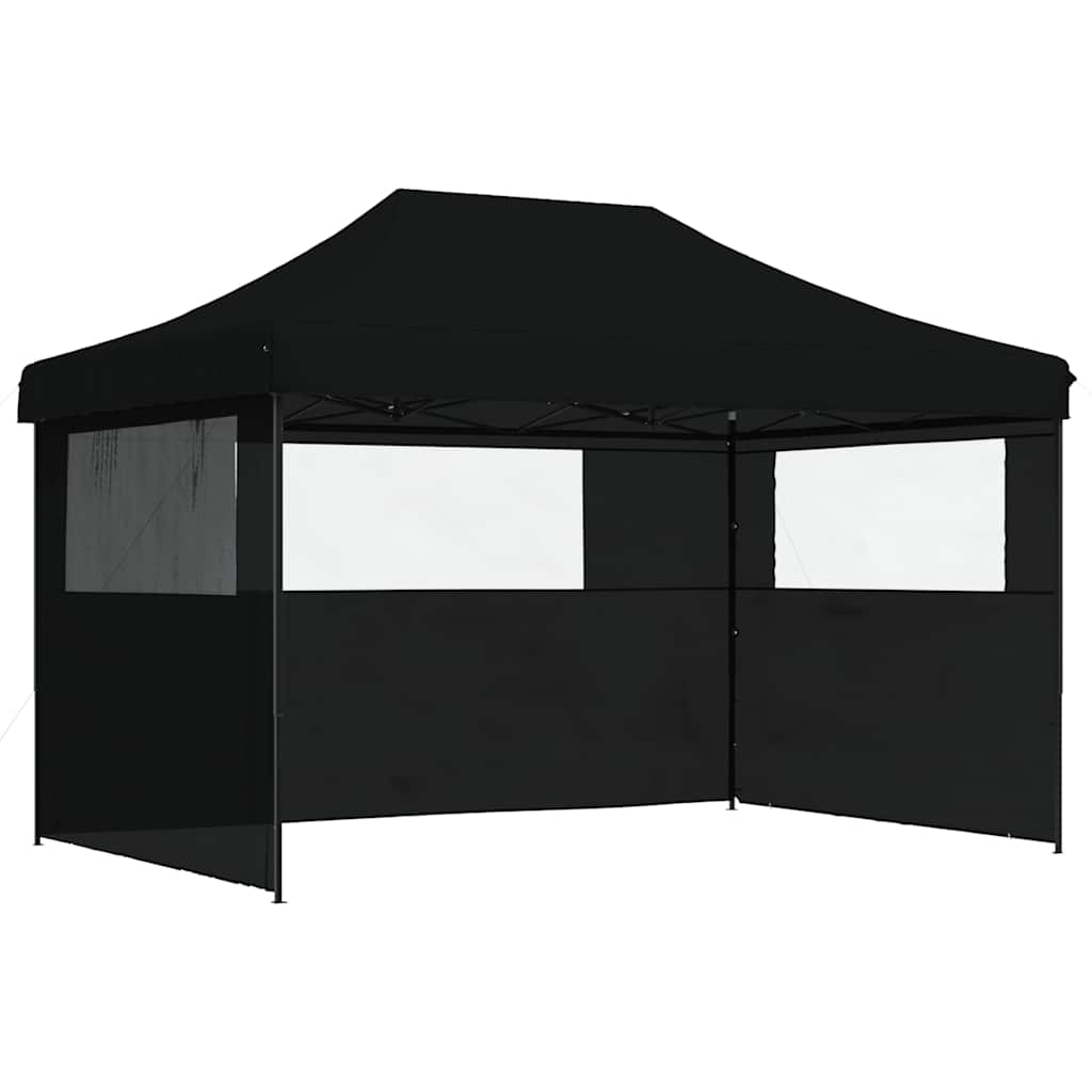Vidaxx tente de fête pop-up pliable avec 3 parois latérales noir