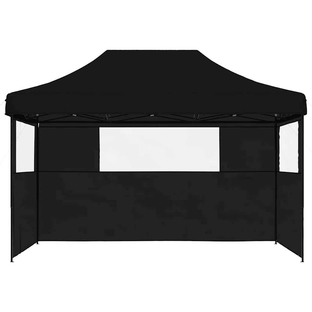 Vidaxx tente de fête pop-up pliable avec 3 parois latérales noir