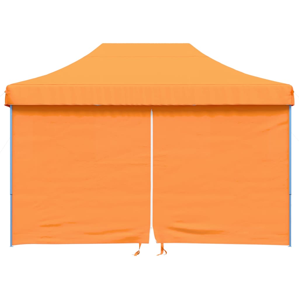Tente de fête pop-up pliable Vidaxx avec 4 parois latérales orange