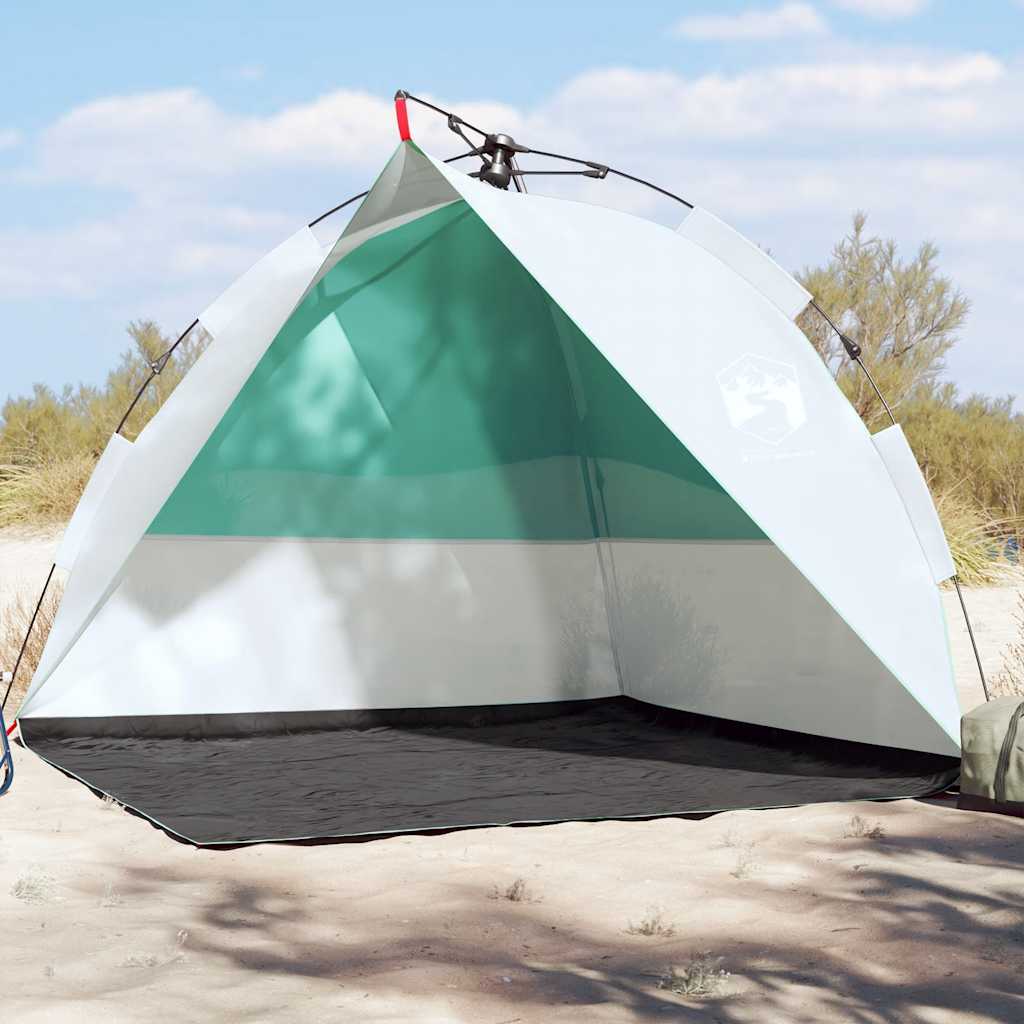 VidaXL tente de plage étanche à dégagement rapide vert d'eau