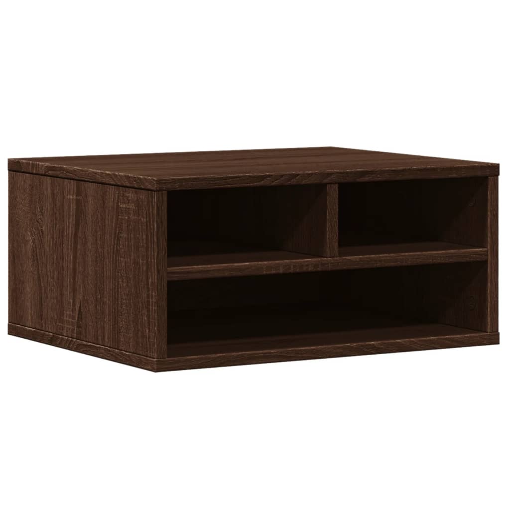 Vidaxxl armoire imprimante 49x40x22,5 cm bois fini, chêne brun
