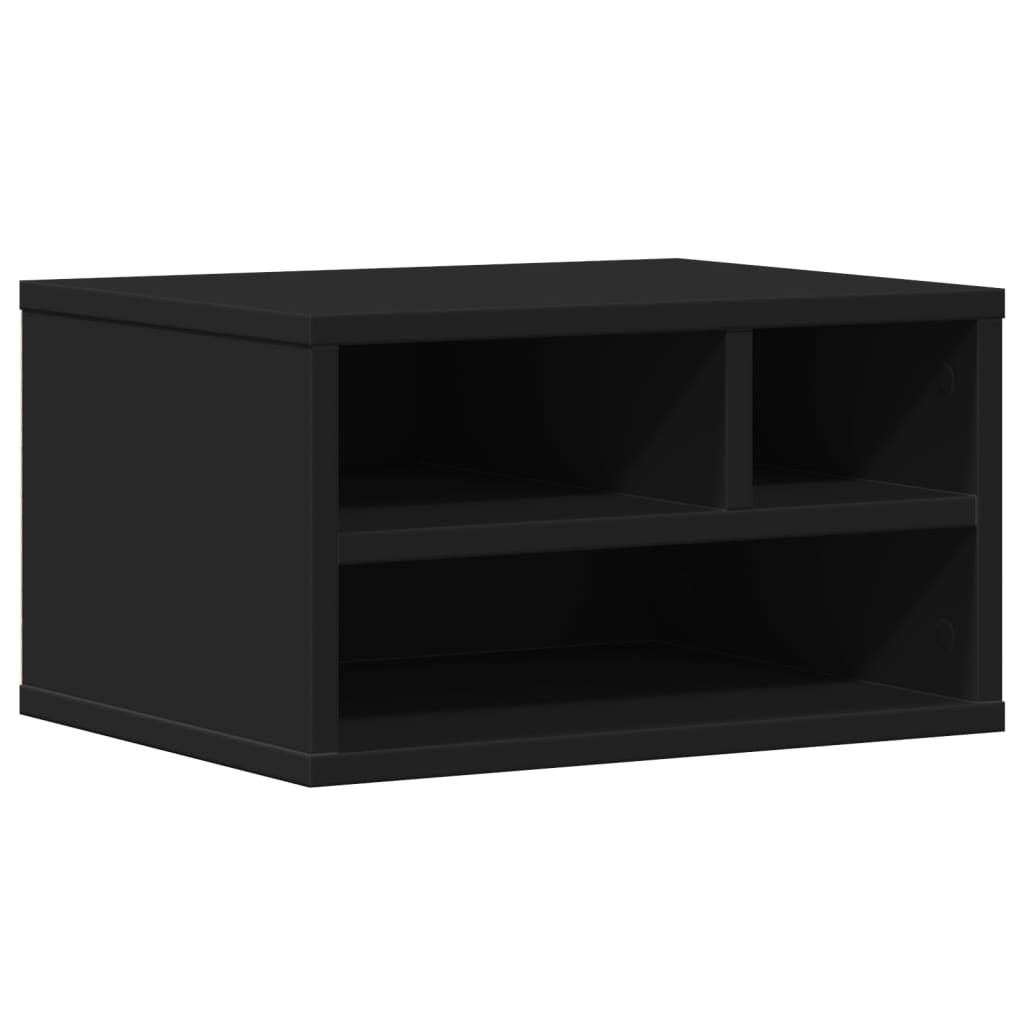 VidaXL Armoire pour imprimante 40x32x22,5 cm bois fini noir
