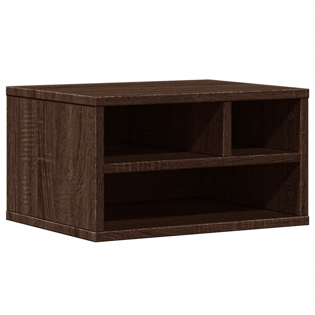 VidaXL armoire d'imprimante 40x32x22,5 cm bois fini, chêne brun