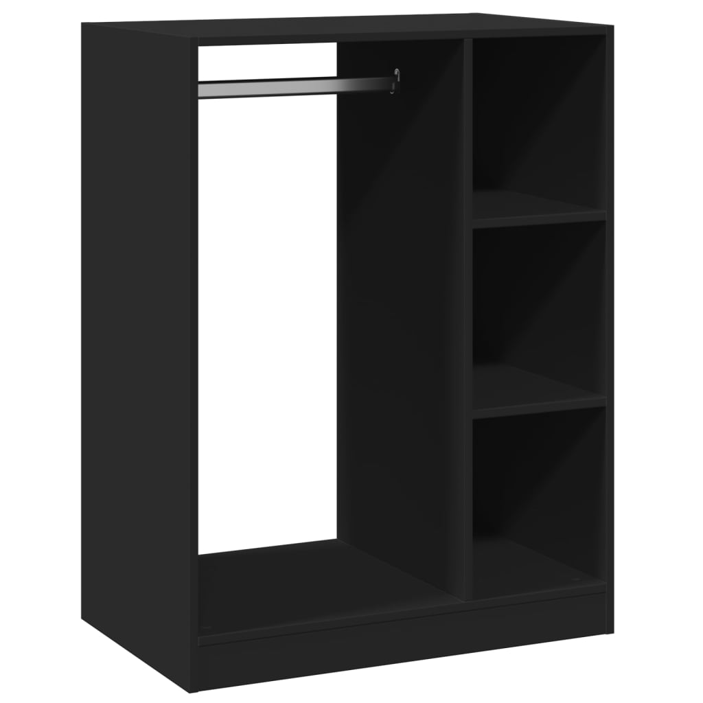 VidaXL armoire 77x48x102 cm bois fini noir