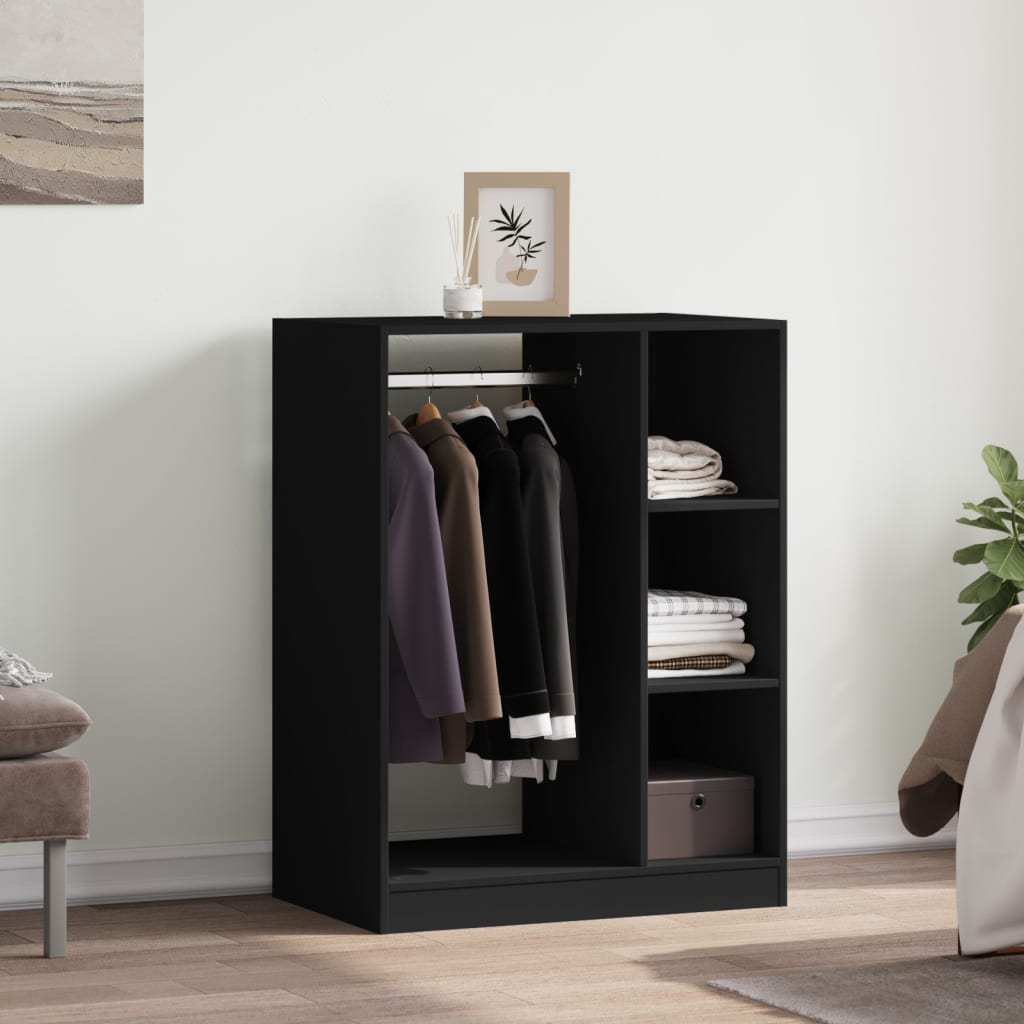 VidaXL armoire 77x48x102 cm bois fini noir