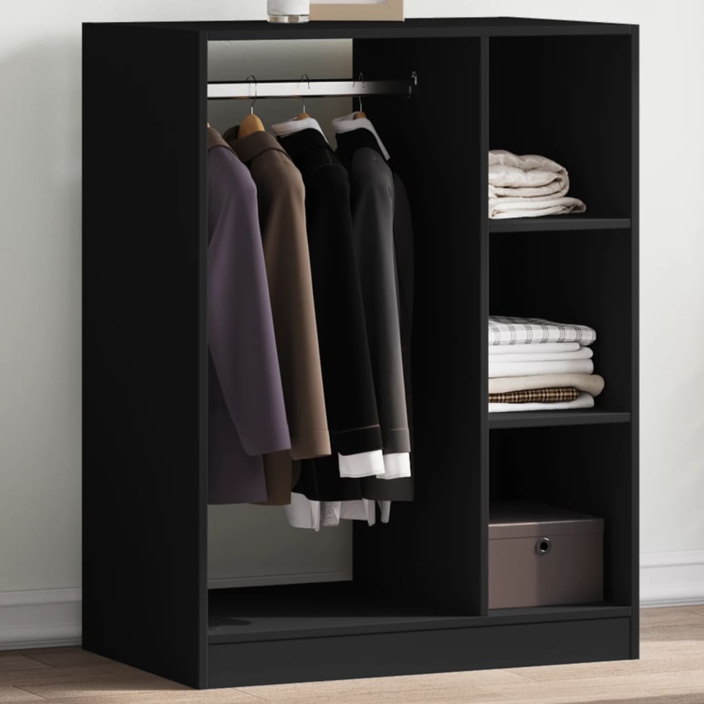 VidaXL armoire 77x48x102 cm bois fini noir