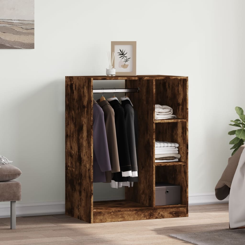 Armoire Vidaxx 77x48x102 cm bois traité, chêne fumé