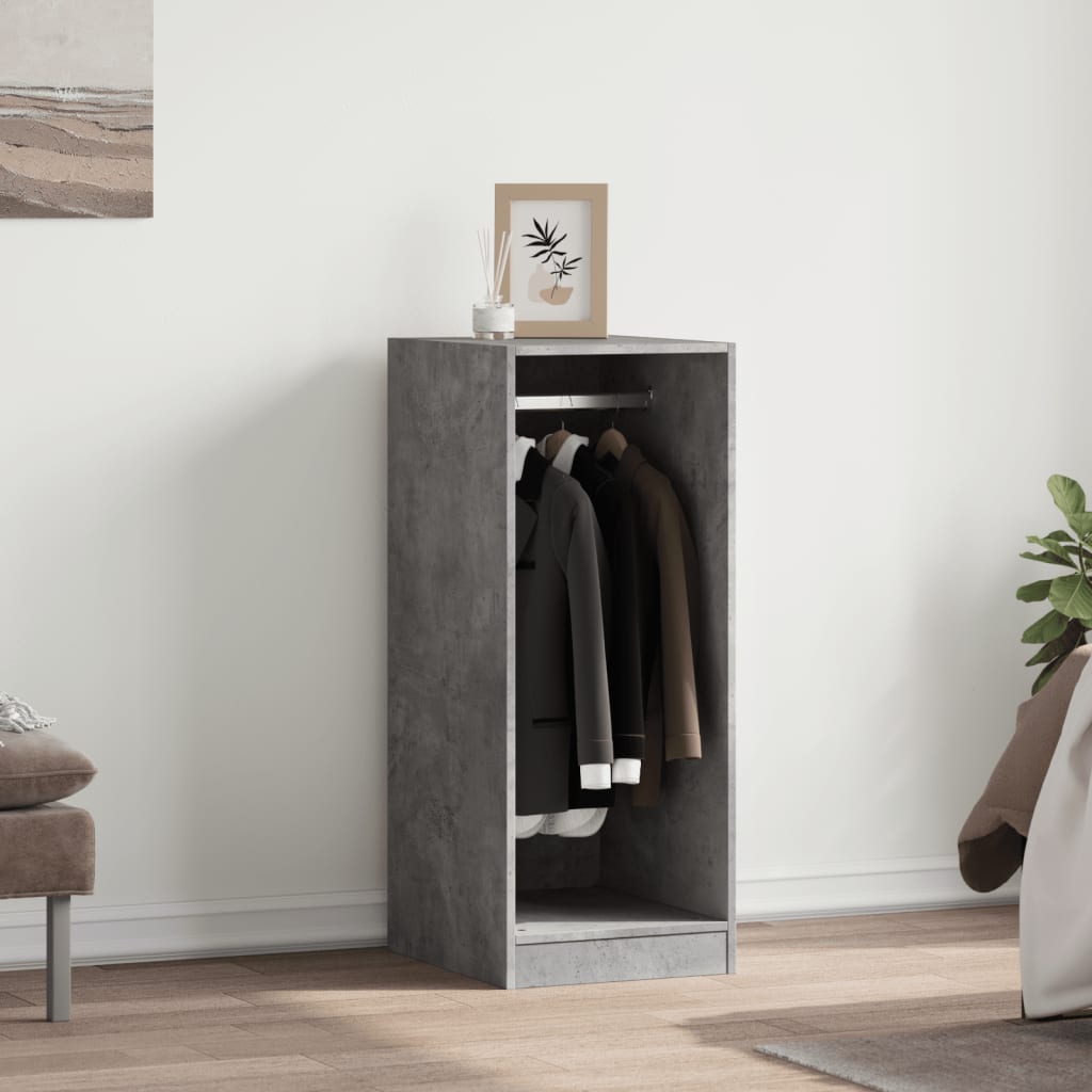 Vidaxxl armoire 48x41x102 cm dérivé du bois béton gris