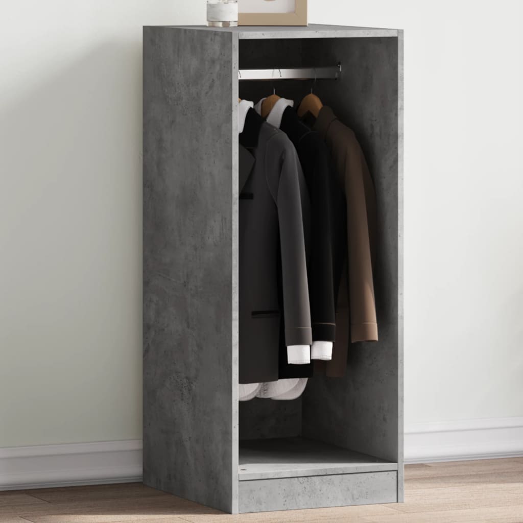 Vidaxxl armoire 48x41x102 cm dérivé du bois béton gris