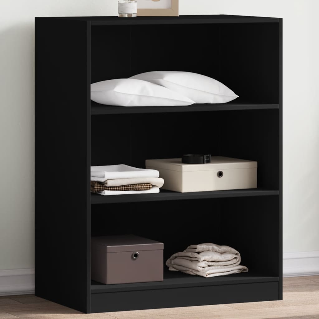 VidaXL Armoire 77x48x102 cm bois fini noir