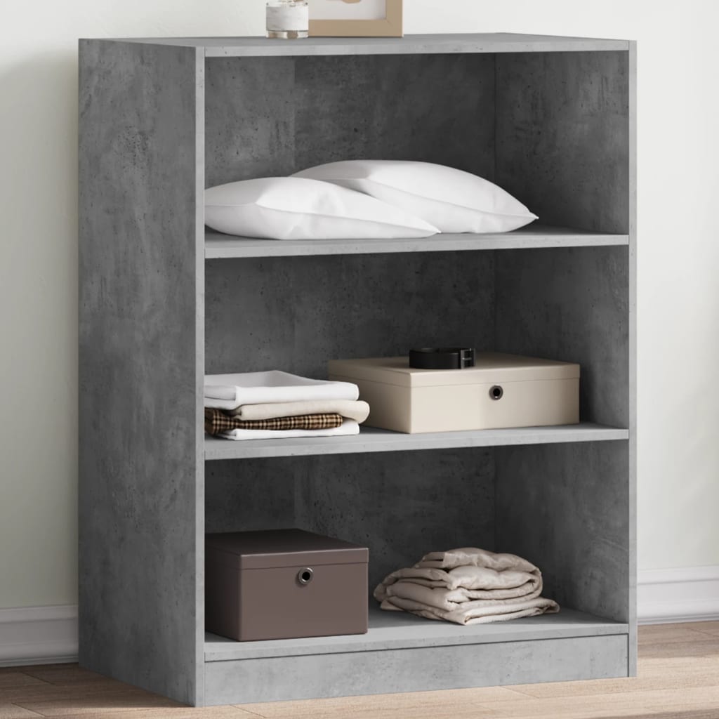 VidaXL Armoire 77x48x102 cm bois d'ingénierie béton gris