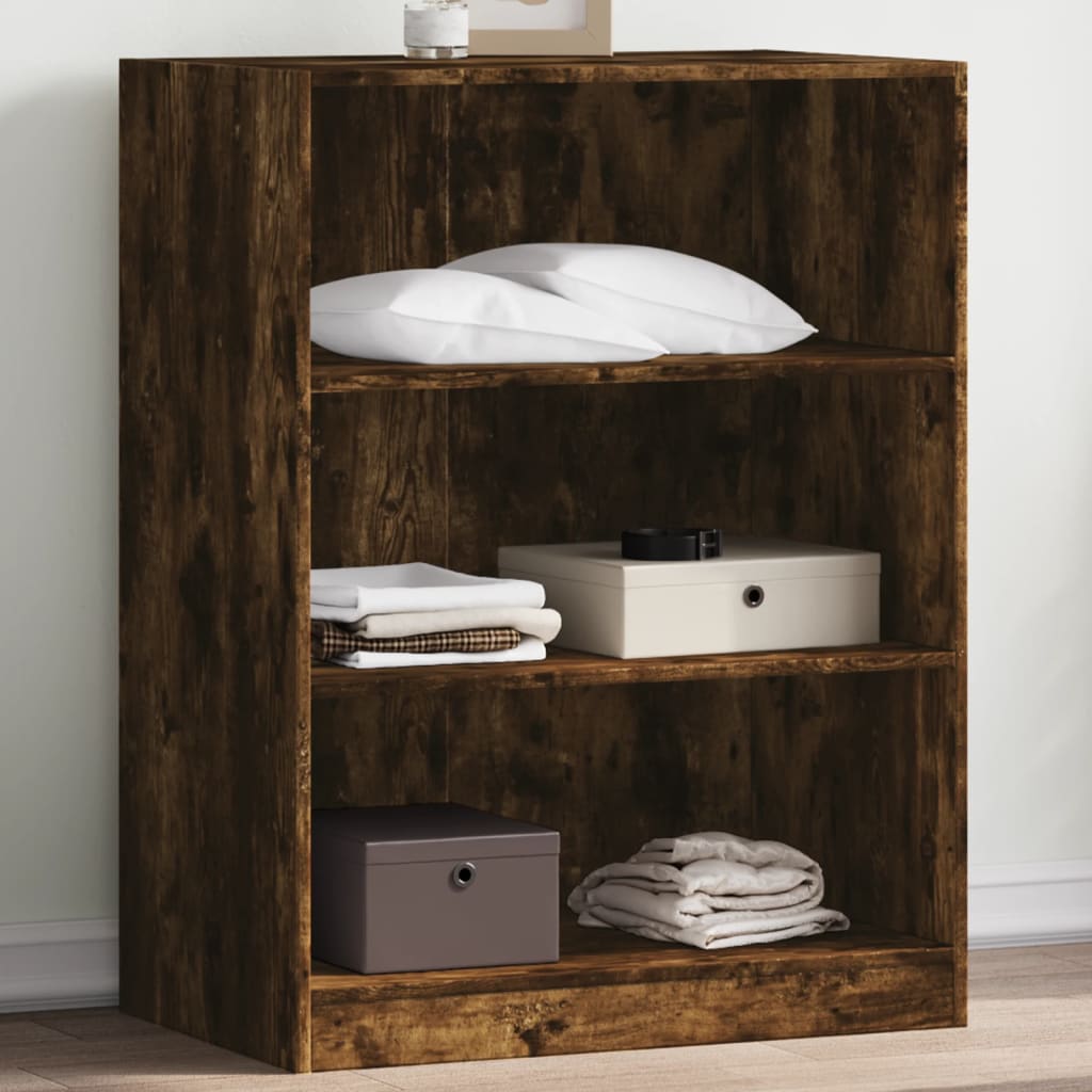 VidaXL Armoire 77x48x102 cm bois d'ingénierie, chêne fumé