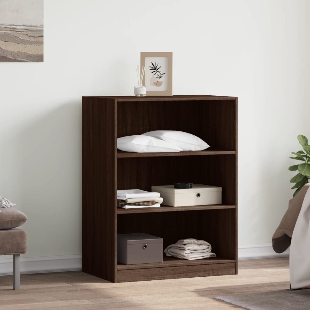 VidaXL Armoire 77x48x102 cm bois d'ingénierie chêne brun
