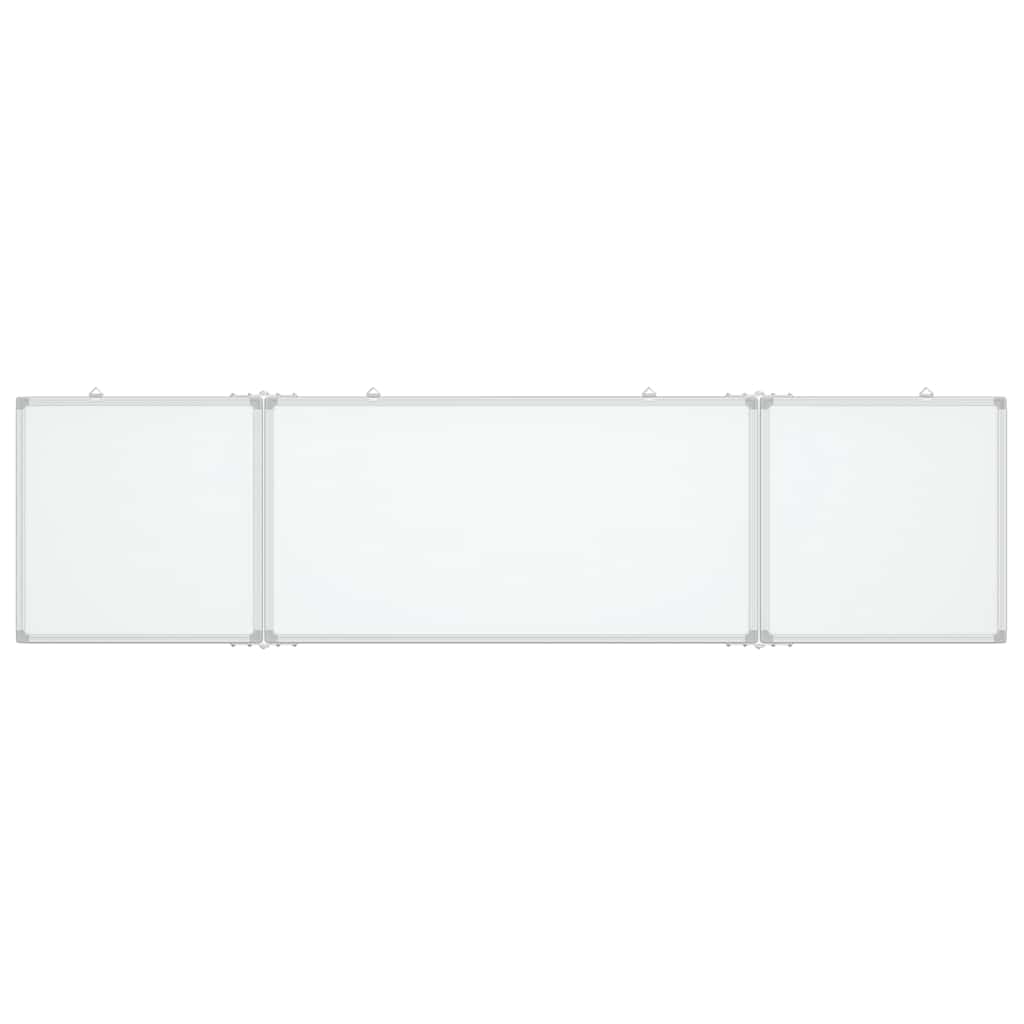 Vidaxx tableau blanc pliant magnétique 160x40x1,7 cm aluminium