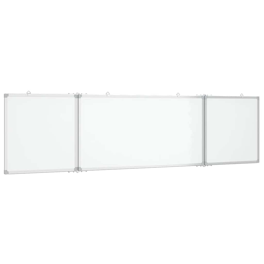 Vidaxx tableau blanc pliant magnétique 200x50x1,7 cm aluminium