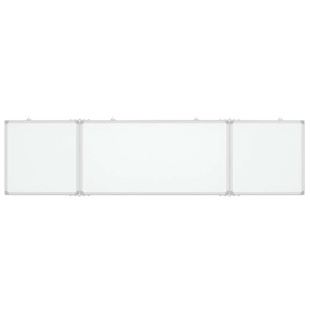 Vidaxx tableau blanc pliant magnétique 200x50x1,7 cm aluminium