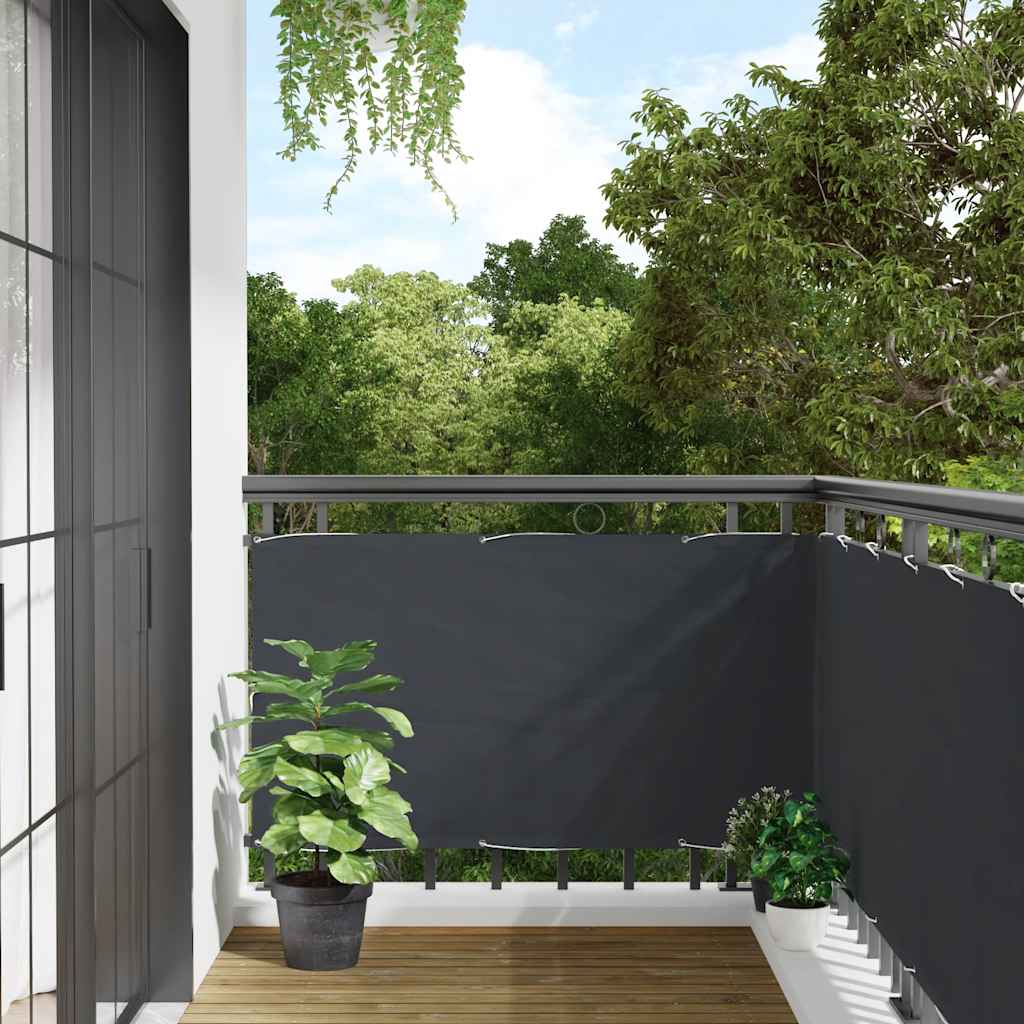 Paravent de balcon Vidaxx 1000x75 cm PVC anthracite