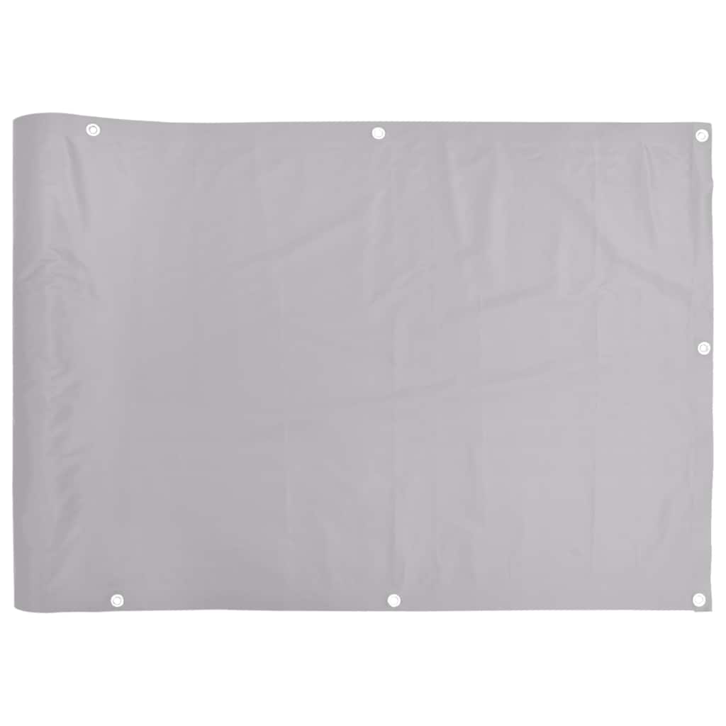 Vidaxx paravent de balcon 1000x75 cm PVC gris