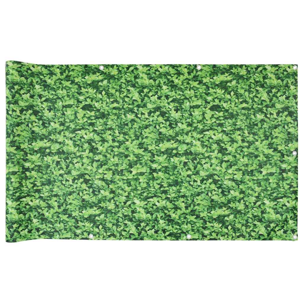 VidaXL paravent de balcon motif végétal 800x75 cm PVC vert