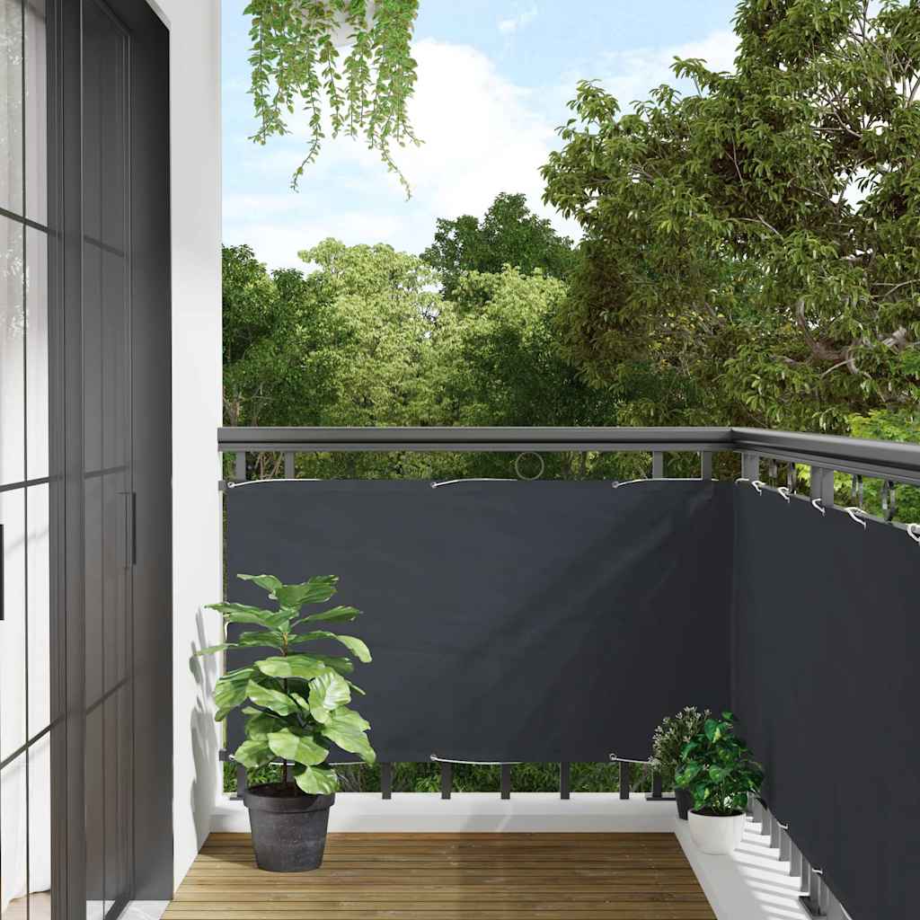 Paravent de balcon Vidaxx 500x90 cm PVC anthracite