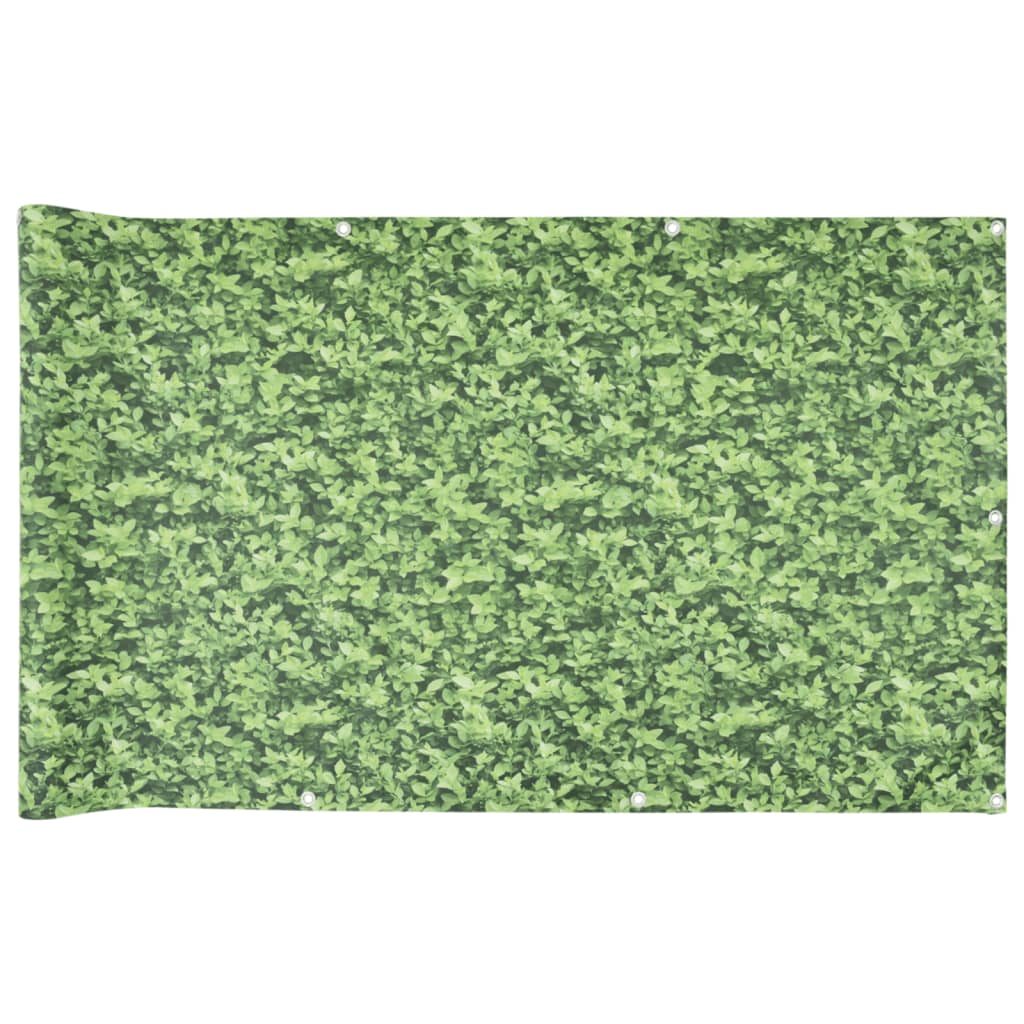 VidaXL Paravent de balcon motif végétal 800x90 cm PVC vert