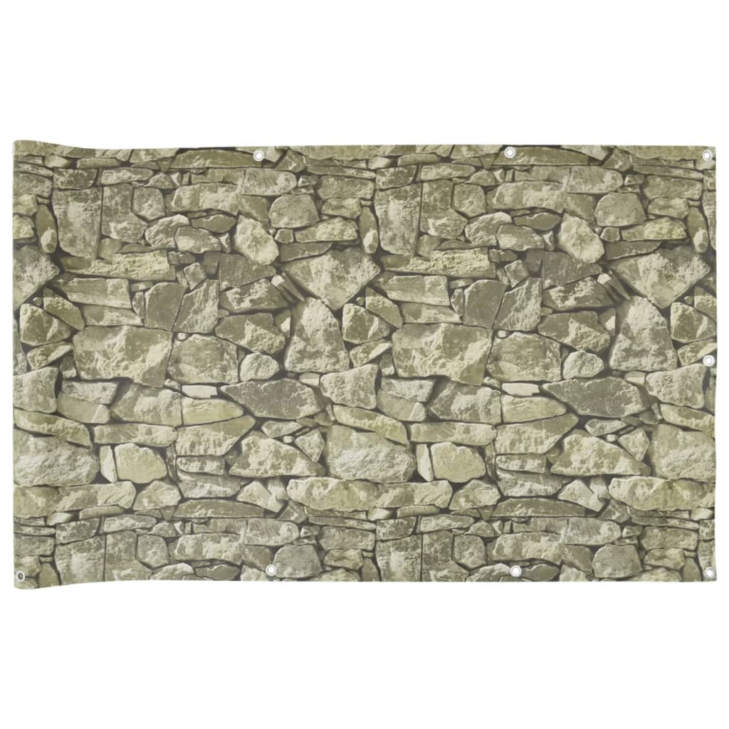 Vidaxx paravent de balcon motif pierre 300x90 cm PVC