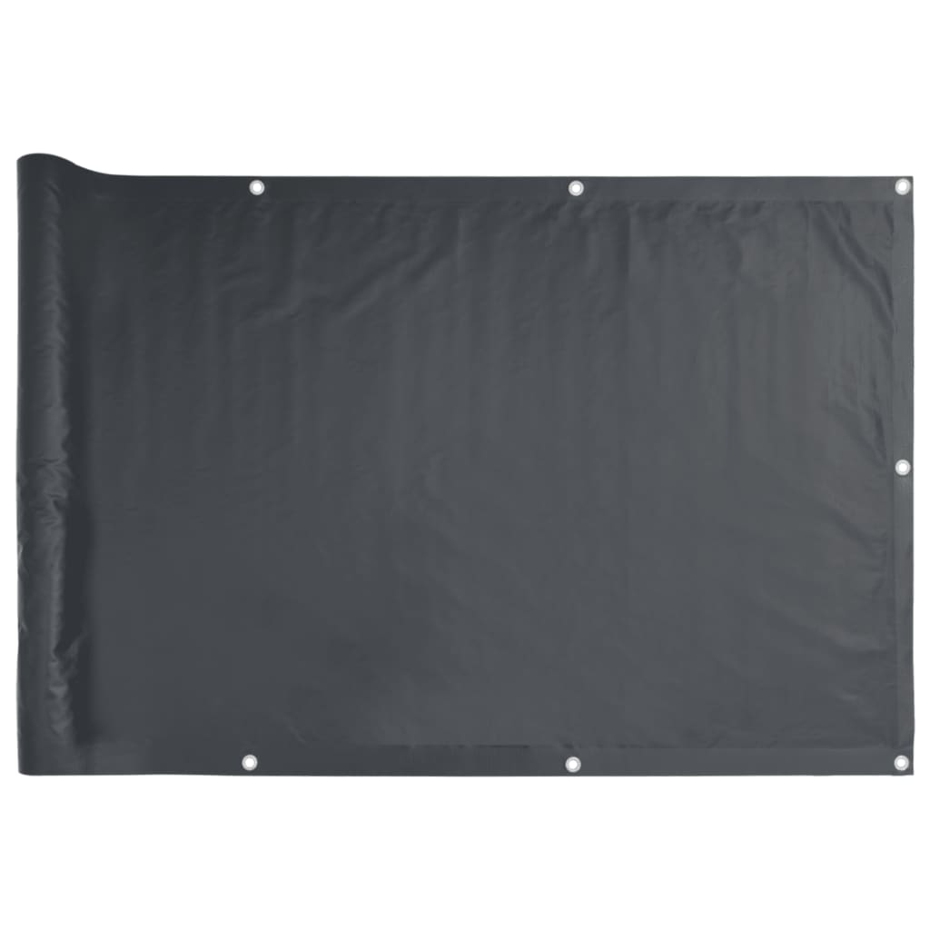 Paravent de balcon Vidaxx 1000x120 cm PVC anthracite