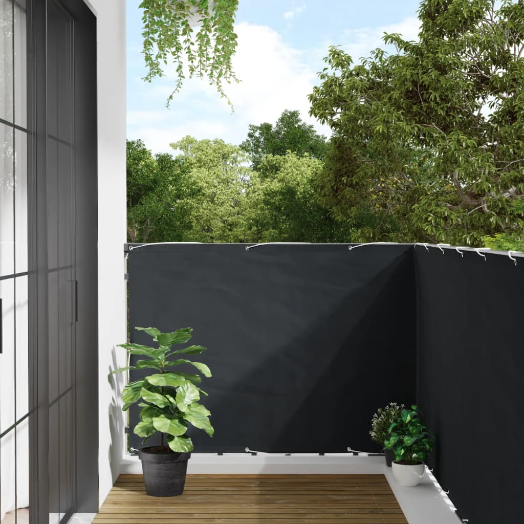 Paravent de balcon Vidaxx 1000x120 cm PVC anthracite