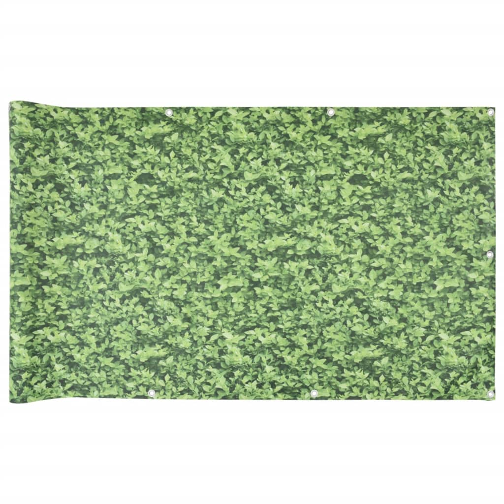 VidaXL paravent de balcon motif végétal 800x120 cm PVC vert