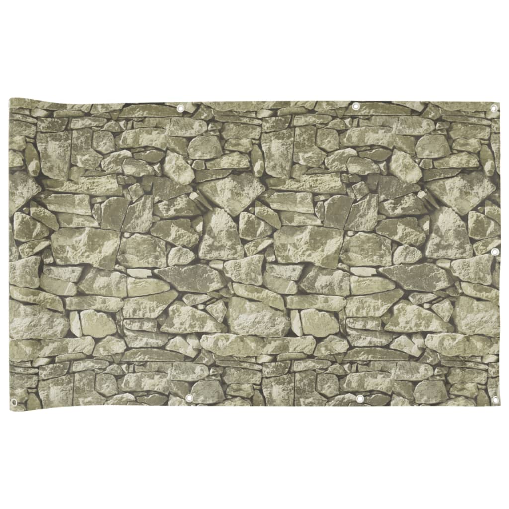 Vidaxx paravent de balcon motif pierre 700x120 cm PVC