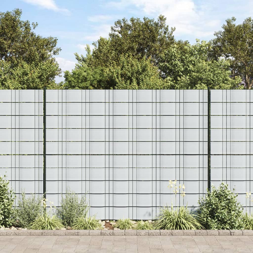 Vidaxxl écrans de jardin 10 pcs 252,5x19 m PVC gris clair