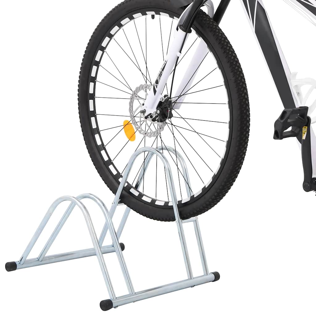 Support à vélo VidaXL pour 2 vélos, autoportant en acier galvanisé