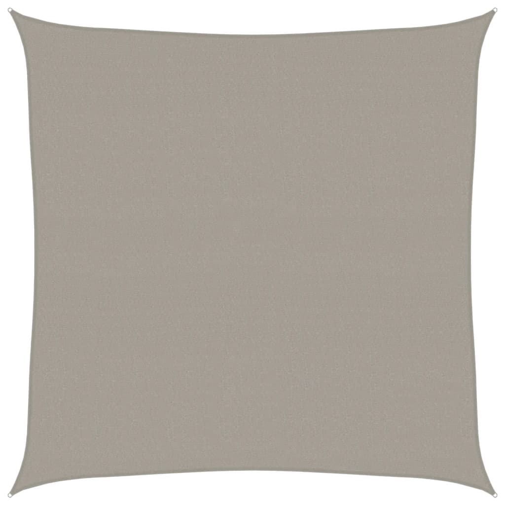 Vidaxl voile d'ombrage 160 g m² carré 4,5x4,5 m HDPE gris clair